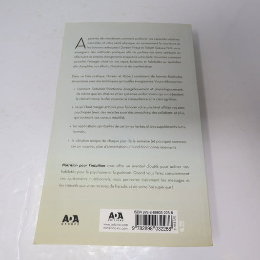 Nutrition pour l'Intuition Doreen Virtue Robert Reeves 2019 Français/French ADA