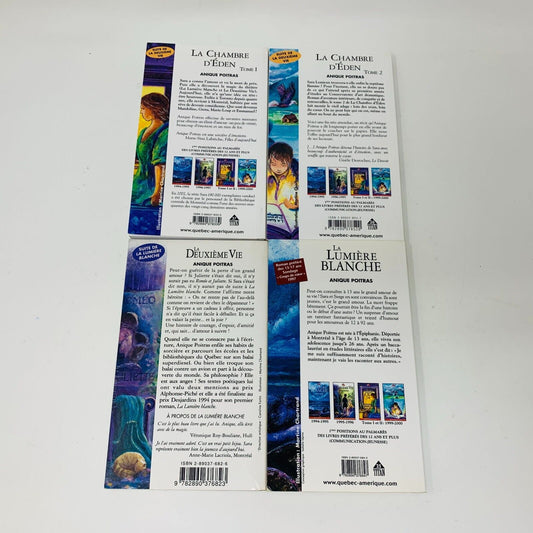 La Chambre d'Éden/Lumière Blanche/Deuxième Vie Titan Anique Poitras Lot 4 Livres