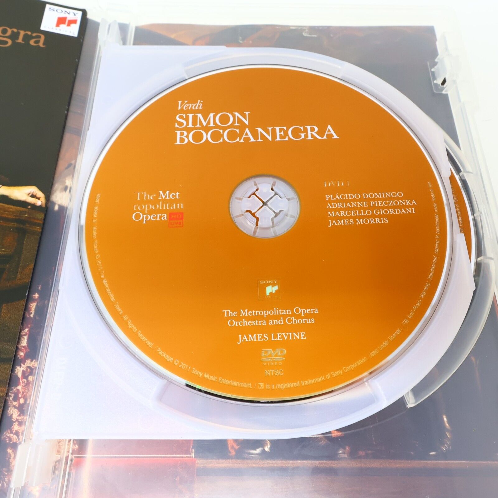 Verdi Simon Boccanegra 2011 DVD NTSC James Levine Placido Domingo James Morris