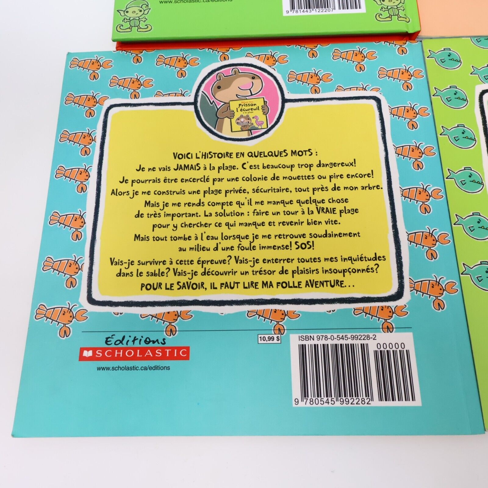 Frissons l'Écureuil Lot 4 Livres Jeunes Enfants Mélanie Watt Scholastic French
