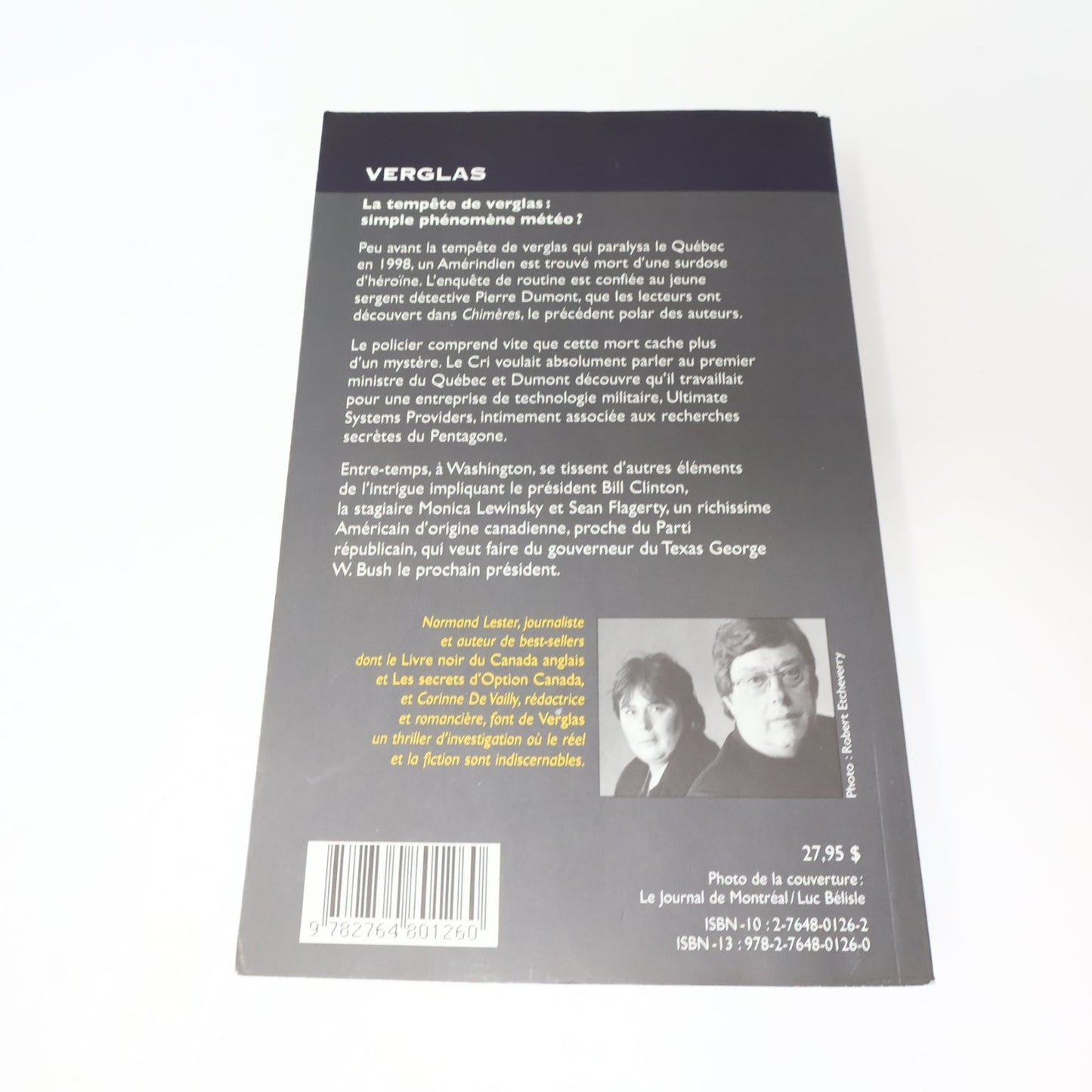 Verglas Normand Lester/Corinne De Vailly 2006 Thriller Libre Expression Polar