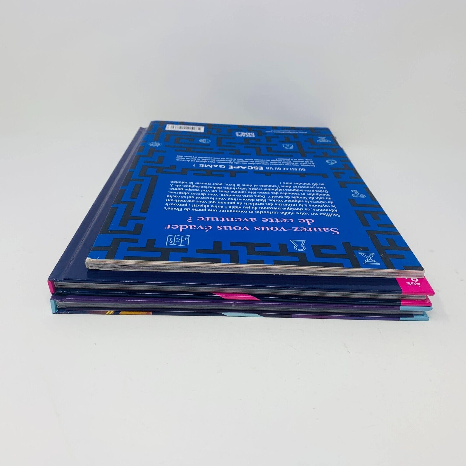 3x Livres Escape Game Temple du Pixel/Prisonniers du Jeu Vidéo/Piégés Espace Lot