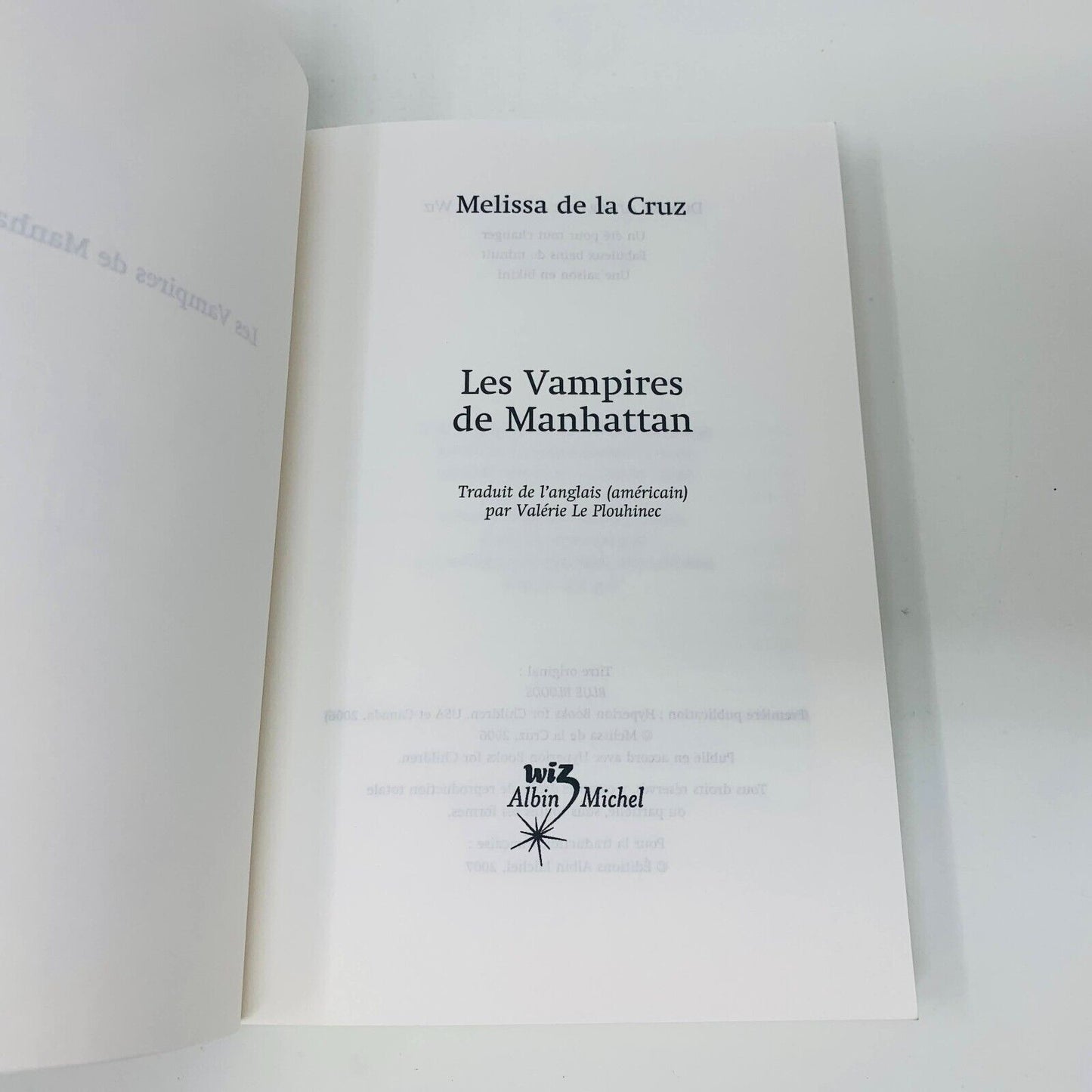 Les Vampires de Manhattan #1-5 de Melissa de la Cruz Lot Français Blue Bloods PB