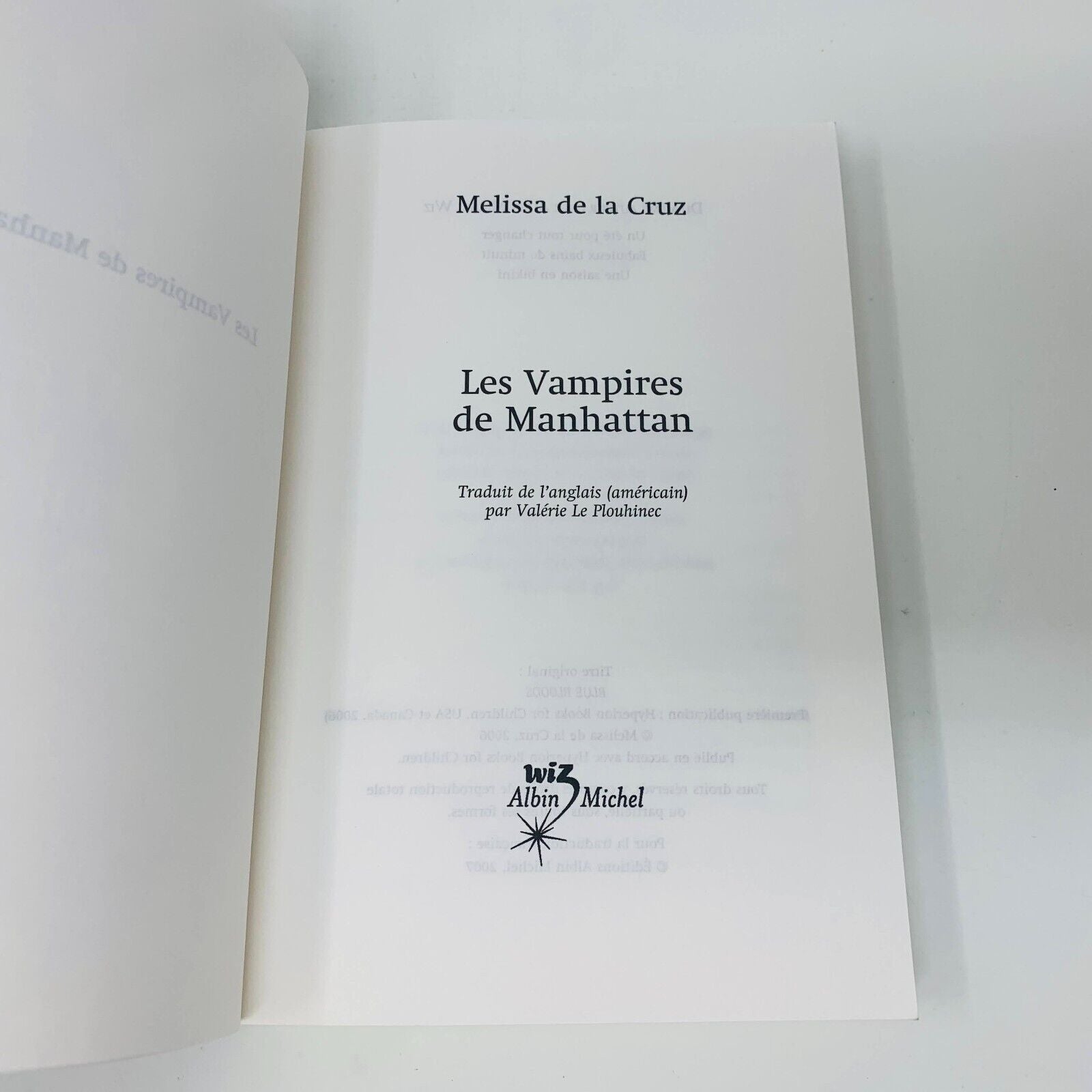 Les Vampires de Manhattan #1-5 de Melissa de la Cruz Lot Français Blue Bloods PB