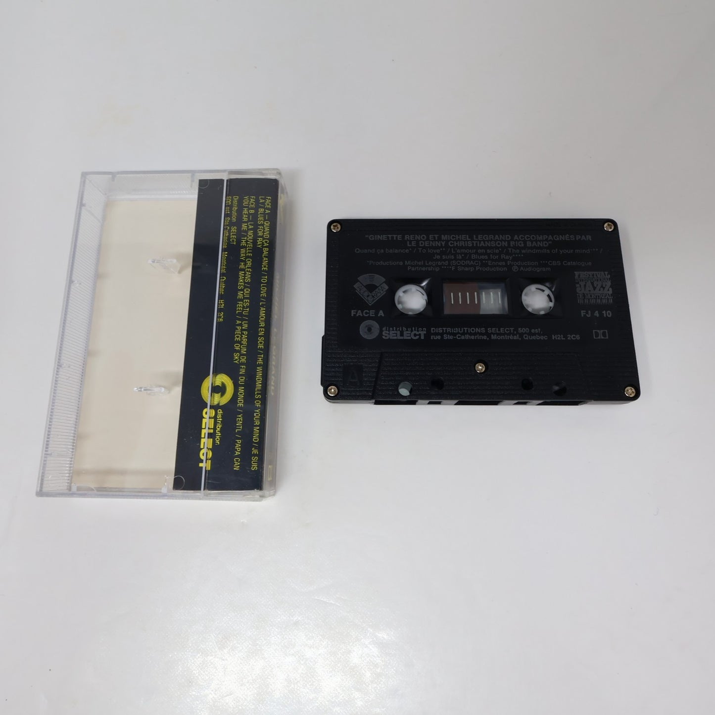 Ginette Reno/Michel Legrand Lot 2 Cassettes Paris Québec/Chanter l'Amour/Yentl