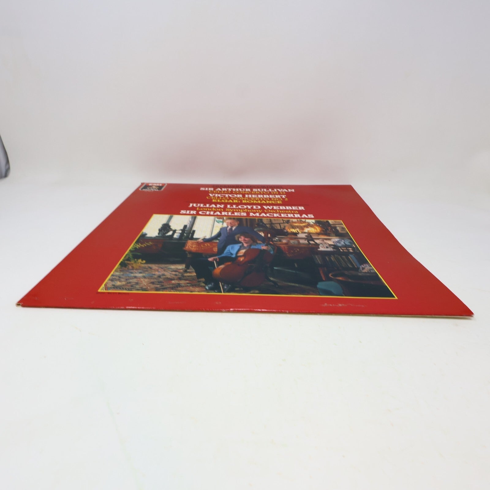 Julian Lloyd Webber Sir Arthur Sullivan Herbert Cello Elgar LP Record DS-38318