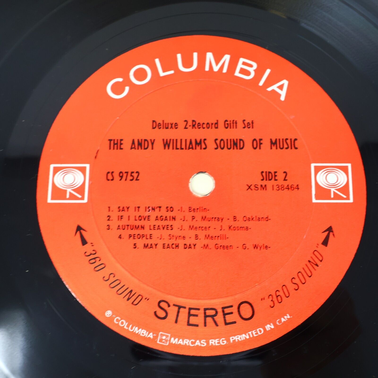 The Andy Williams Sound Of Music 2x LP Record Vinyl Canada Columbia KGP5 1968