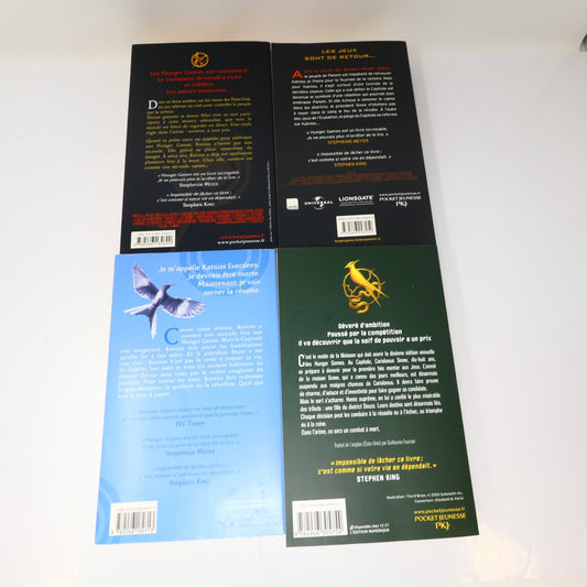 Hunger Games #1-4 Lot 4 Livres Suzanne Collins Pocket Jeunesse Français/French