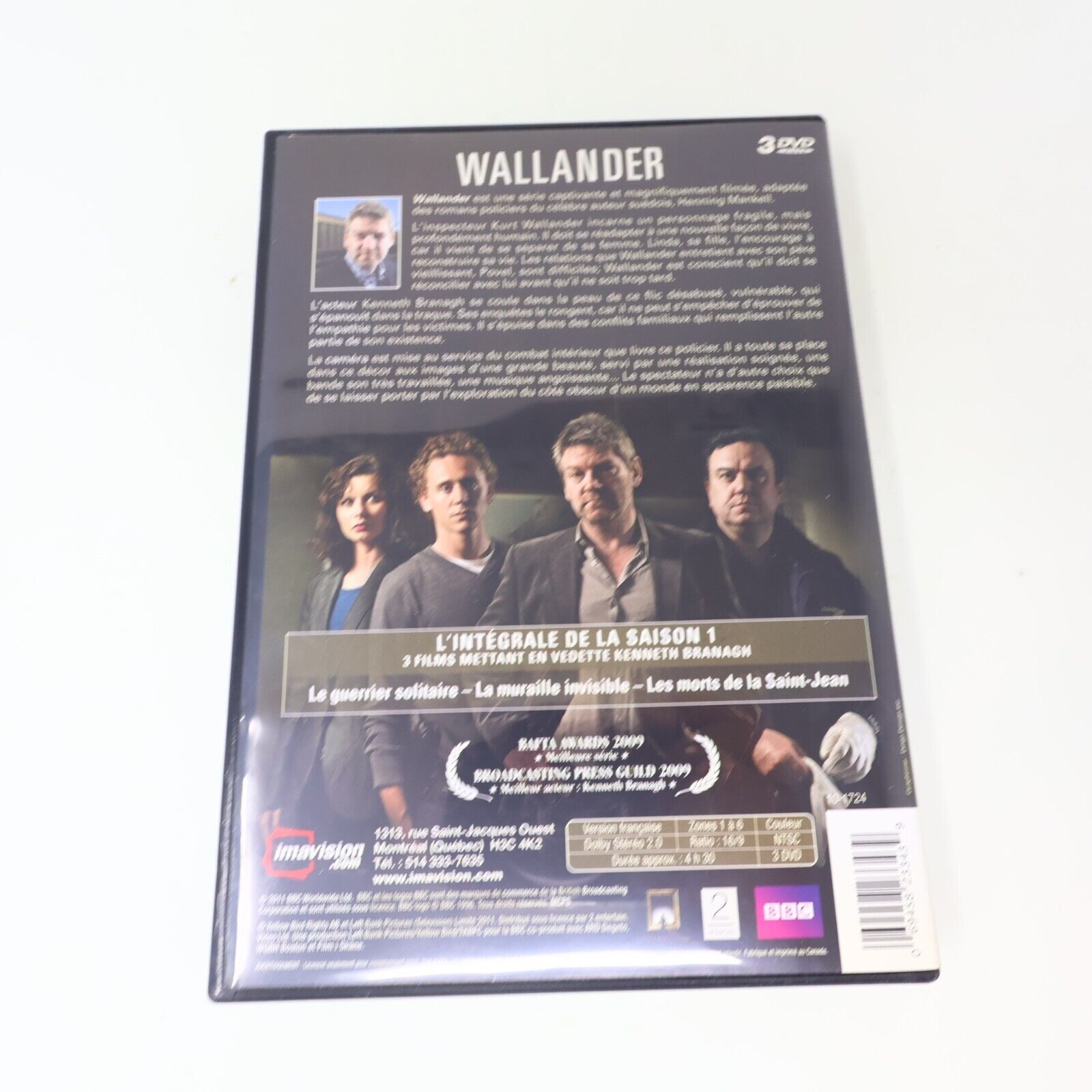 Wallander L'Intégrale de la Saison 1 DVD Kenneth Branagh Testé Français NTSC