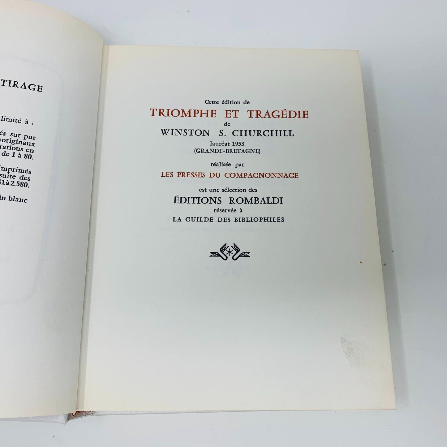 1964 Triomphe et Tragédie 1-2 Rombaldi Nobel Winston Churchill Picasso Cover Lot