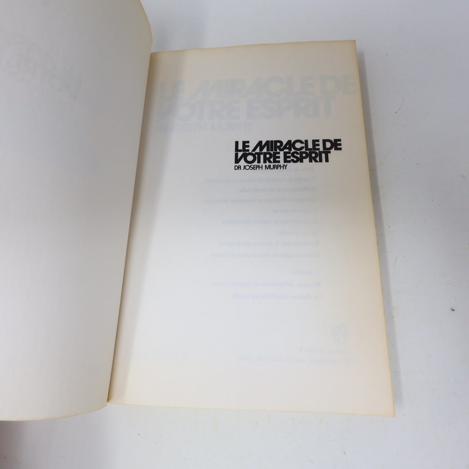 1973 Le Miracle de Votre Esprit Joseph Murphy Éditions du Jour Spiritualité 70s