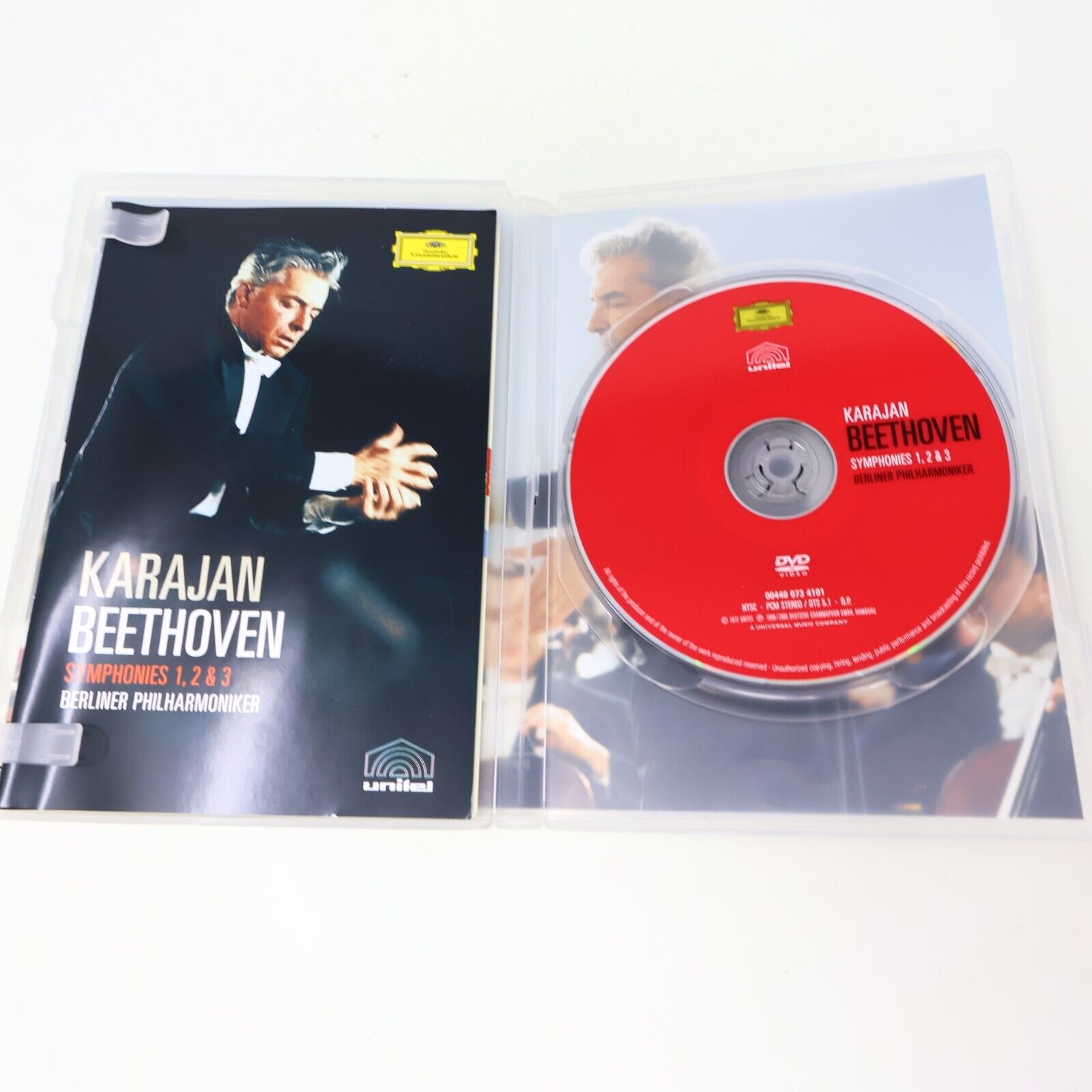 Herbert von Karajan Beethoven Symphonies #1-2-3 Berliner Philharmoniker DVD NTSC
