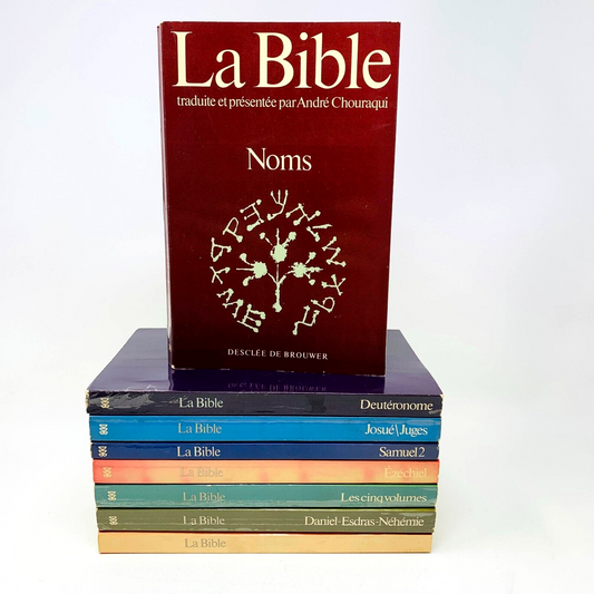 La Bible Traduite Desclée de Brouwer Français André Chouraqui Lot Livres 1970s