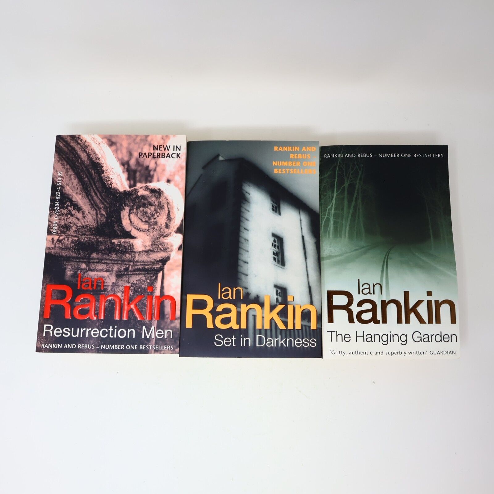 Ian Rankin Resurrection Men Set in Darkness Hanging Garden Lot 3 Books Mystery