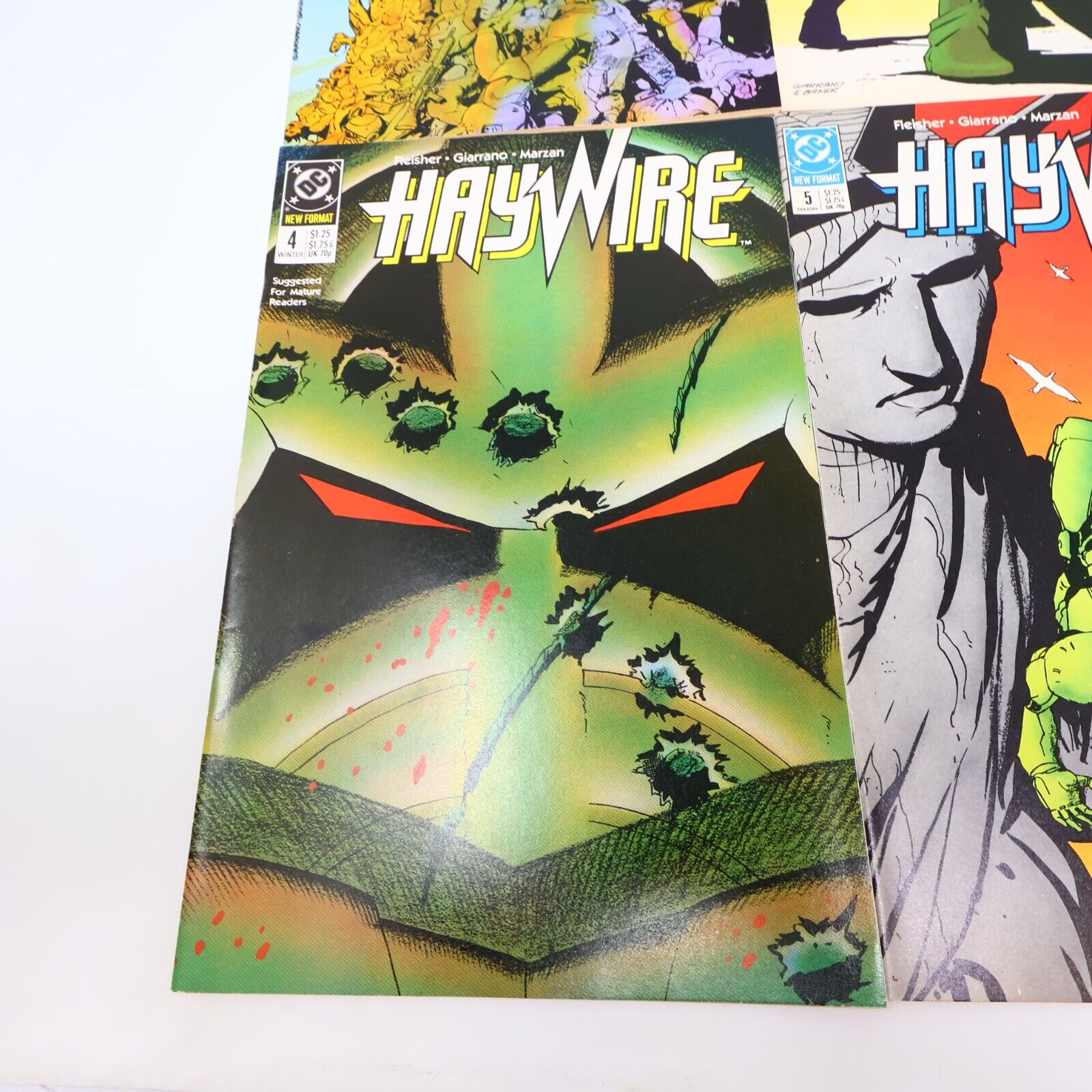 Lot 7 Comics HayWire #1-5, 7-8 Michael Fleisher/Vince Guarrano/Marzan 1980s