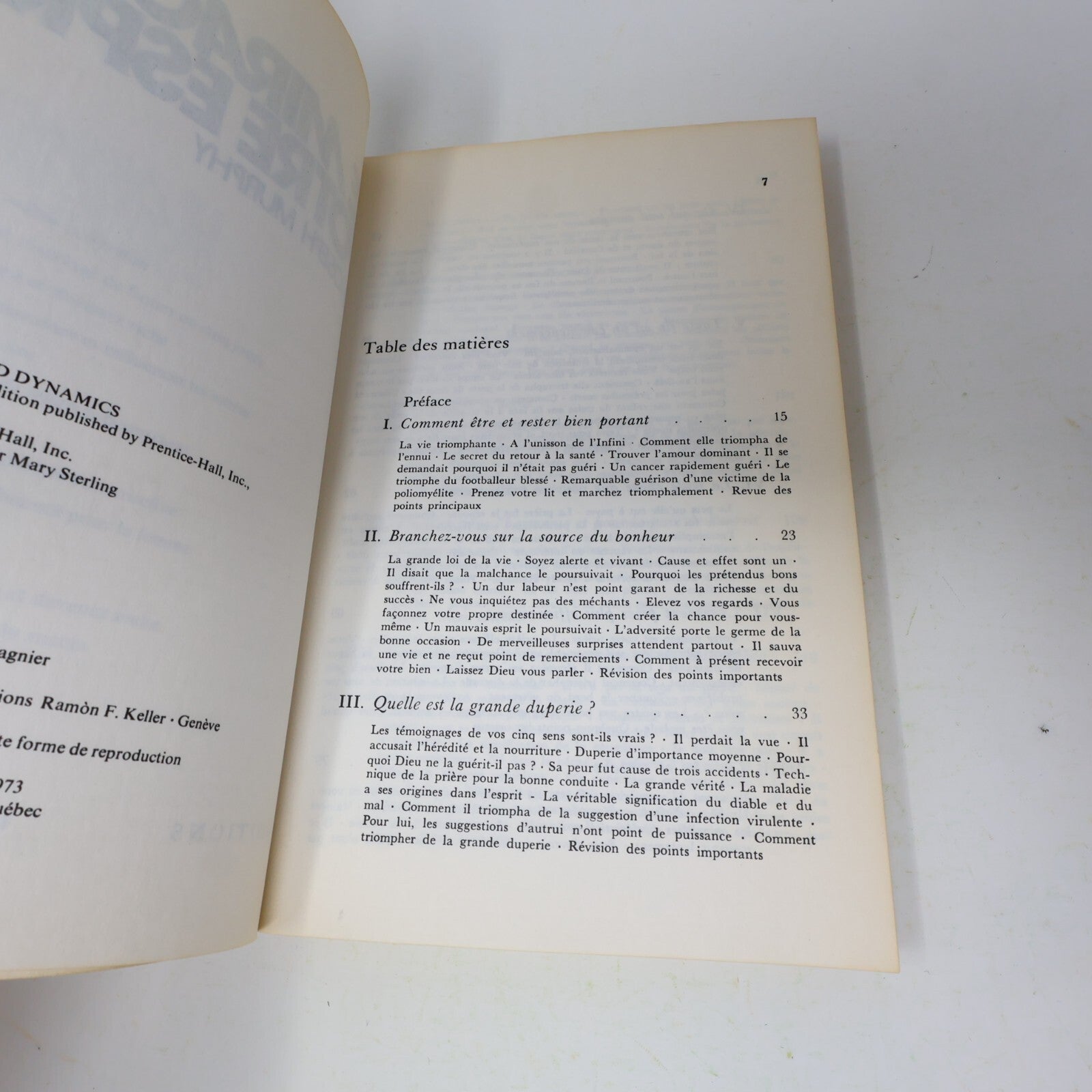 1973 Le Miracle de Votre Esprit Joseph Murphy Éditions du Jour Spiritualité 70s