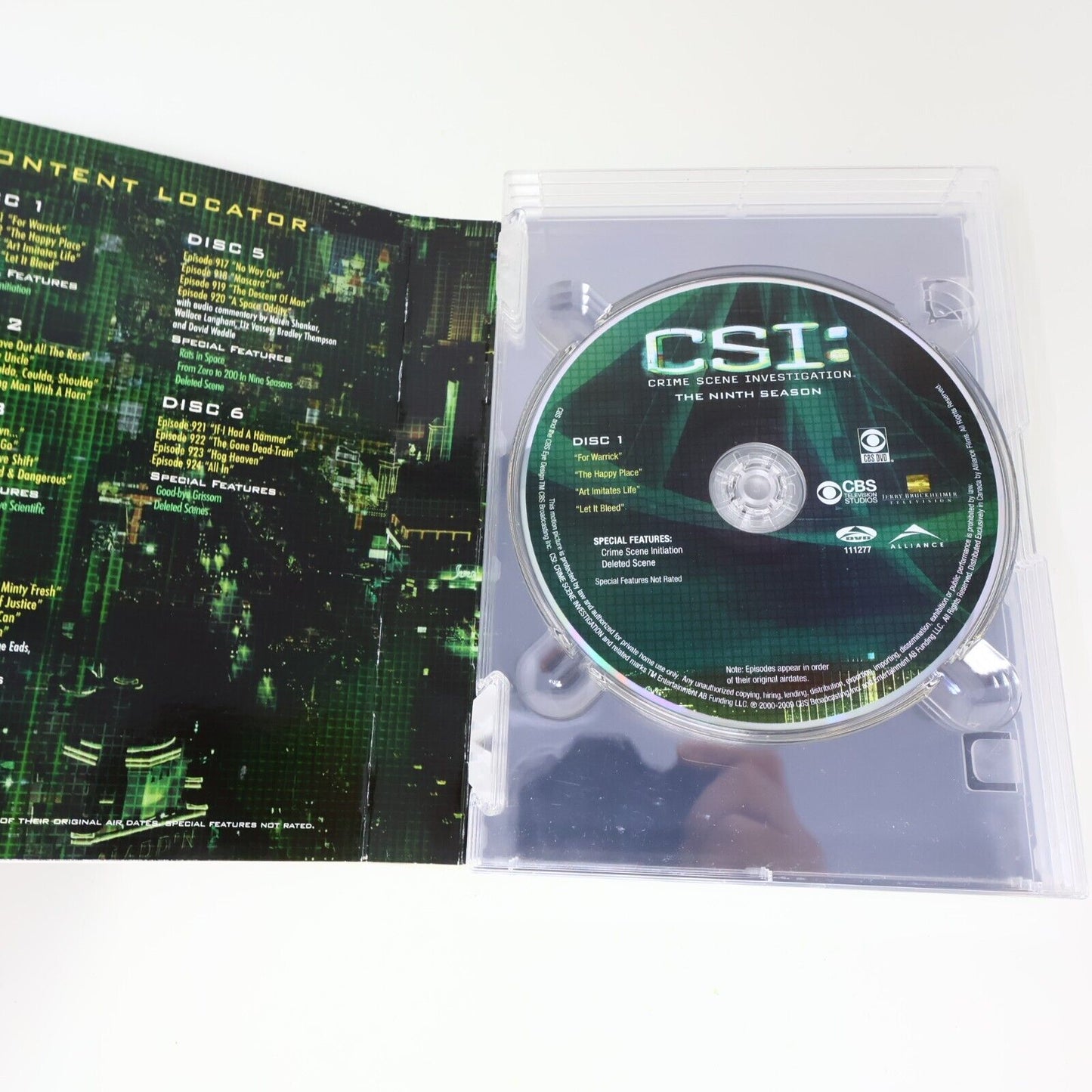 CSI Crime Scene Investigation Ninth Season #9 DVD Tested NTSC Laurence Fishburne