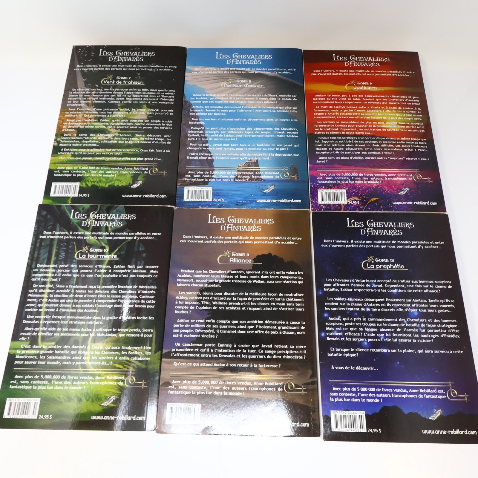 Les Chevaliers d'Antarès #1-12 Série Complète Lot 12 Livres Anne Robillard PB