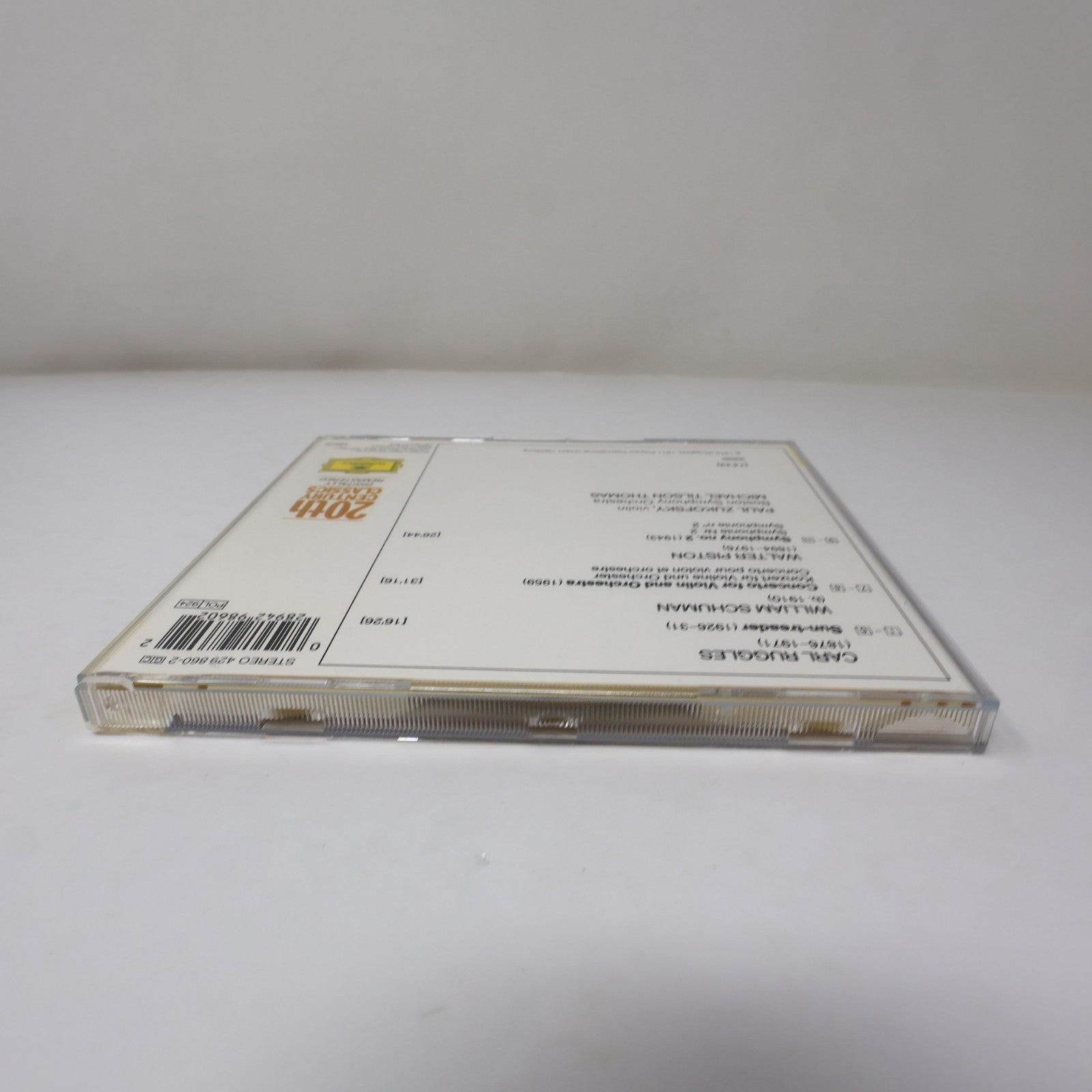 Ruggles Sun-Treader/Piston Symphony 2/Schuman Violin Concerto CD Zukofsky/Thomas