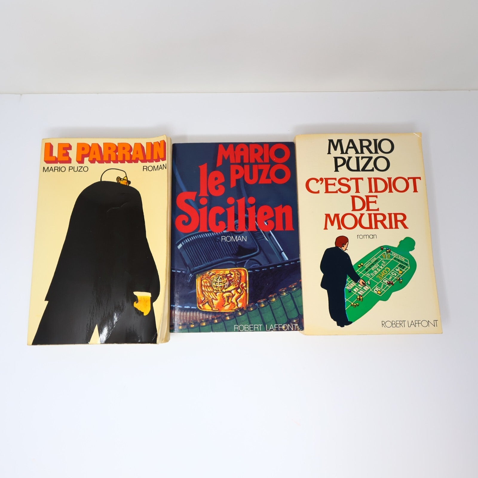 Mario Puzo Lot 3 Livres Le Parrain/Sicilien/C'est Idiot de Mourir Thriller PB