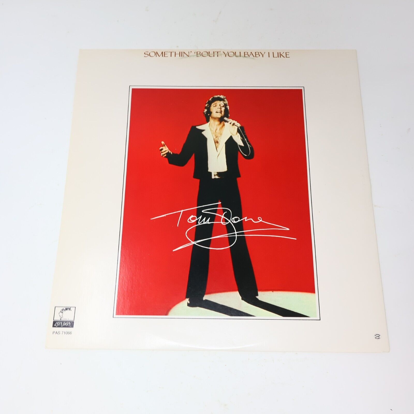 Tom Jones Somethin' 'Bout You Baby I Like LP Record Vinyl 1974 Parrot PAS 71066