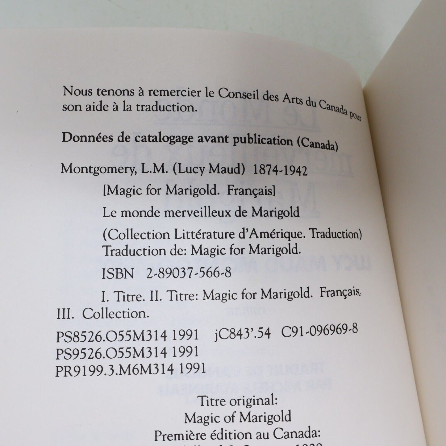 1991 Le Monde Merveilleux de Marigold L Maud Montgomery Maison aux Pignons Verts