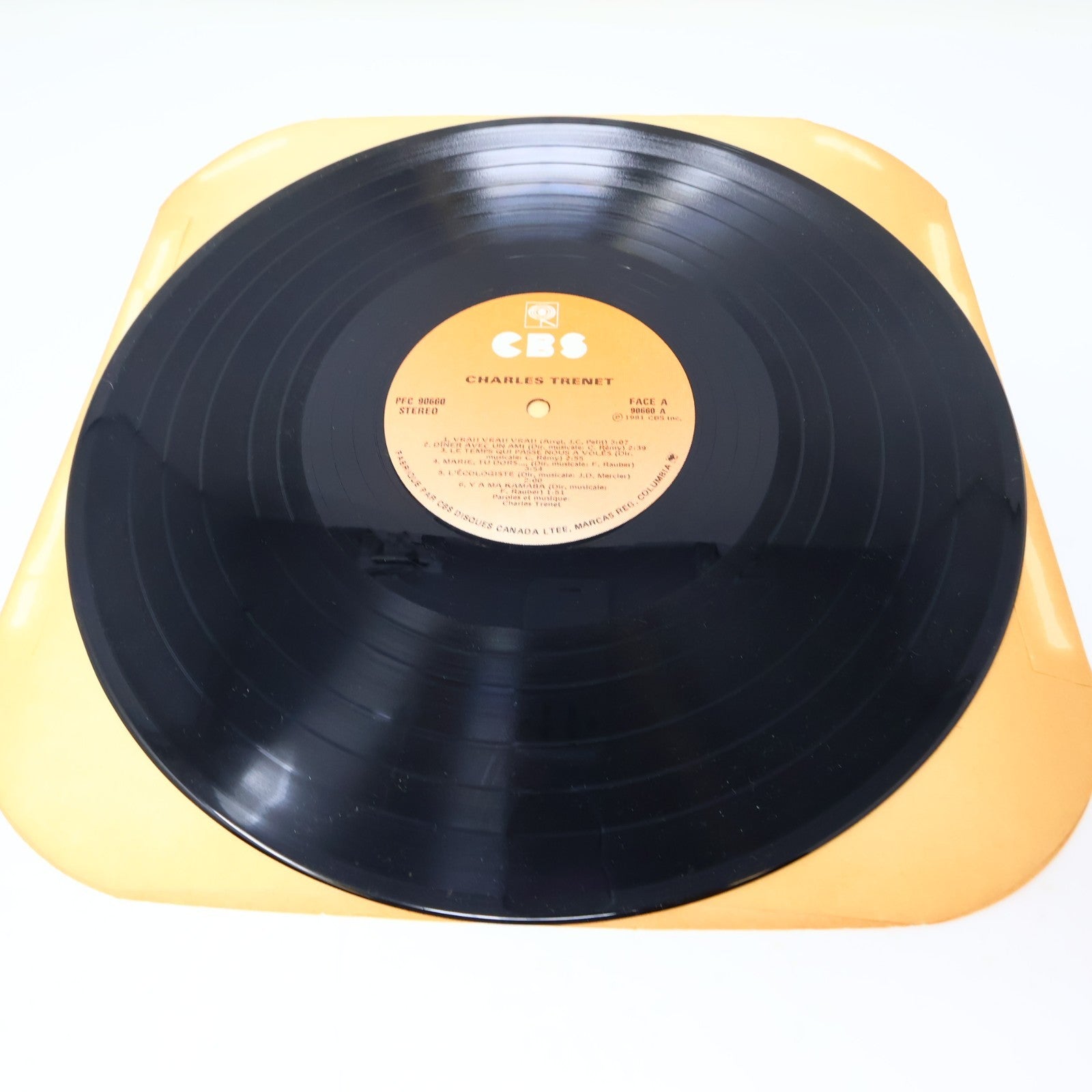 Charles Trenet Lot 2 Disques Record Éponyme & Succès Able/CBS Canada 1981 VG+