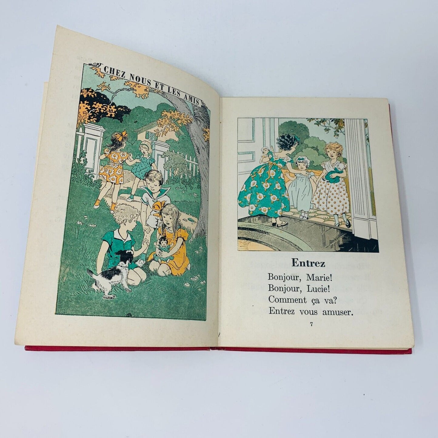 50's La Porte est Ouverte J'Apprends à Lire Premier Livre Cage Illustré Français
