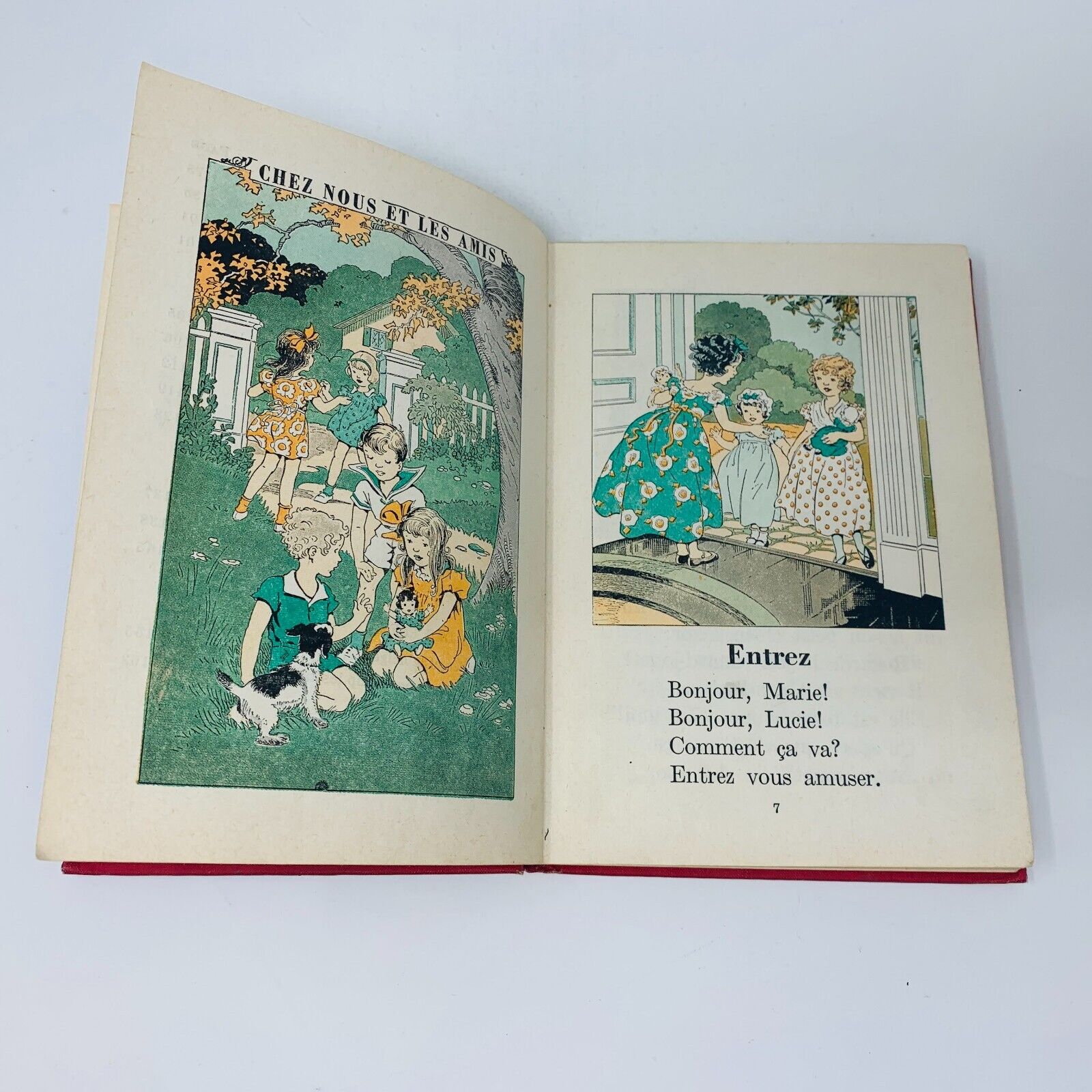 50's La Porte est Ouverte J'Apprends à Lire Premier Livre Cage Illustré Français