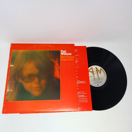 Paul Williams Here Comes Inspiration LP Record Vinyl 1974 SP-3606 A&M Canada