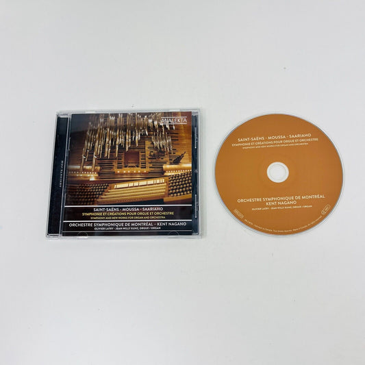 Saint-Saëns/Moussa/Saariaho CD Symphonie Orgue & Orchestre OSM Kent Nagano Testé