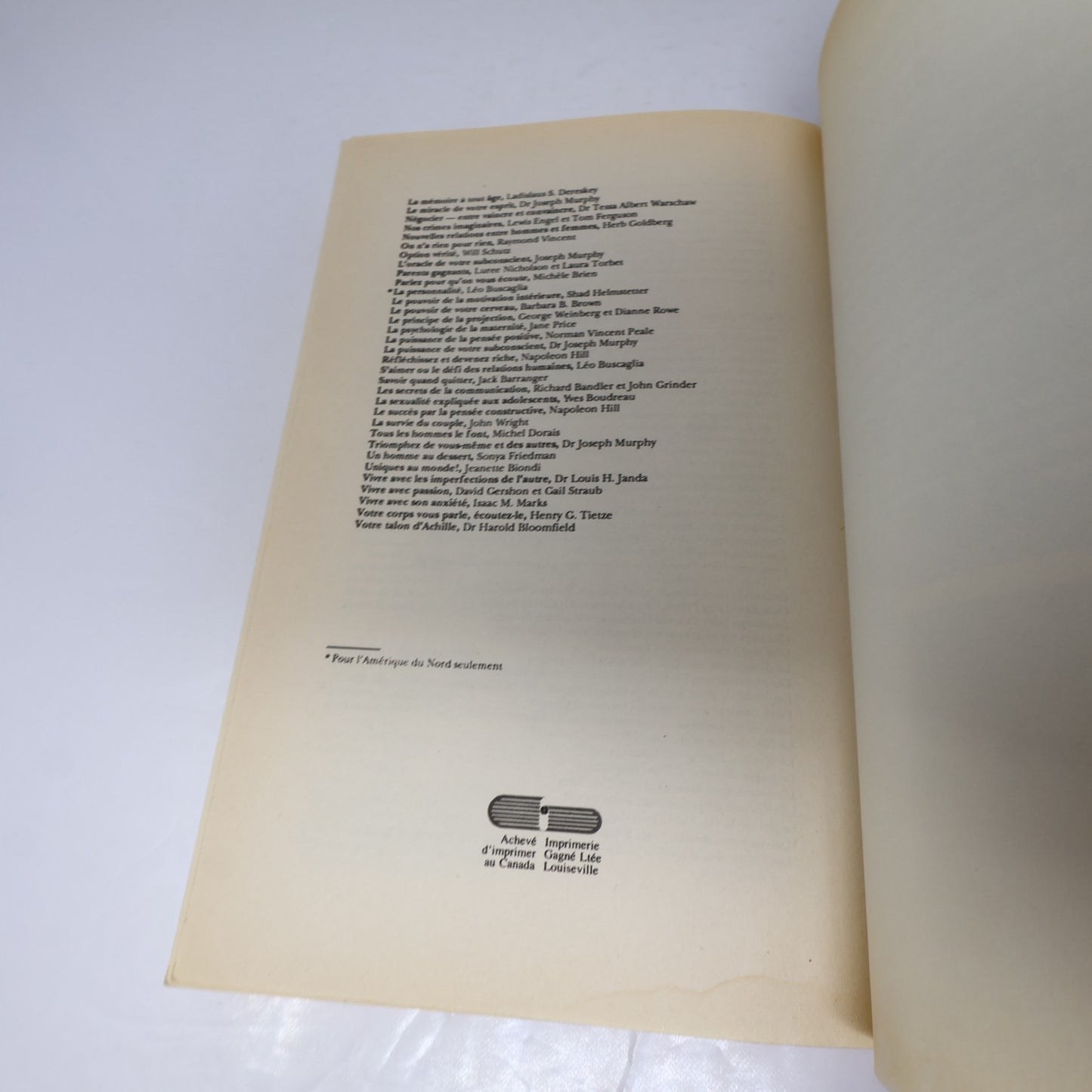 L'Oracle de Votre Subconscient I-Ching Joseph Murphy Le Jour 1984 PB Français