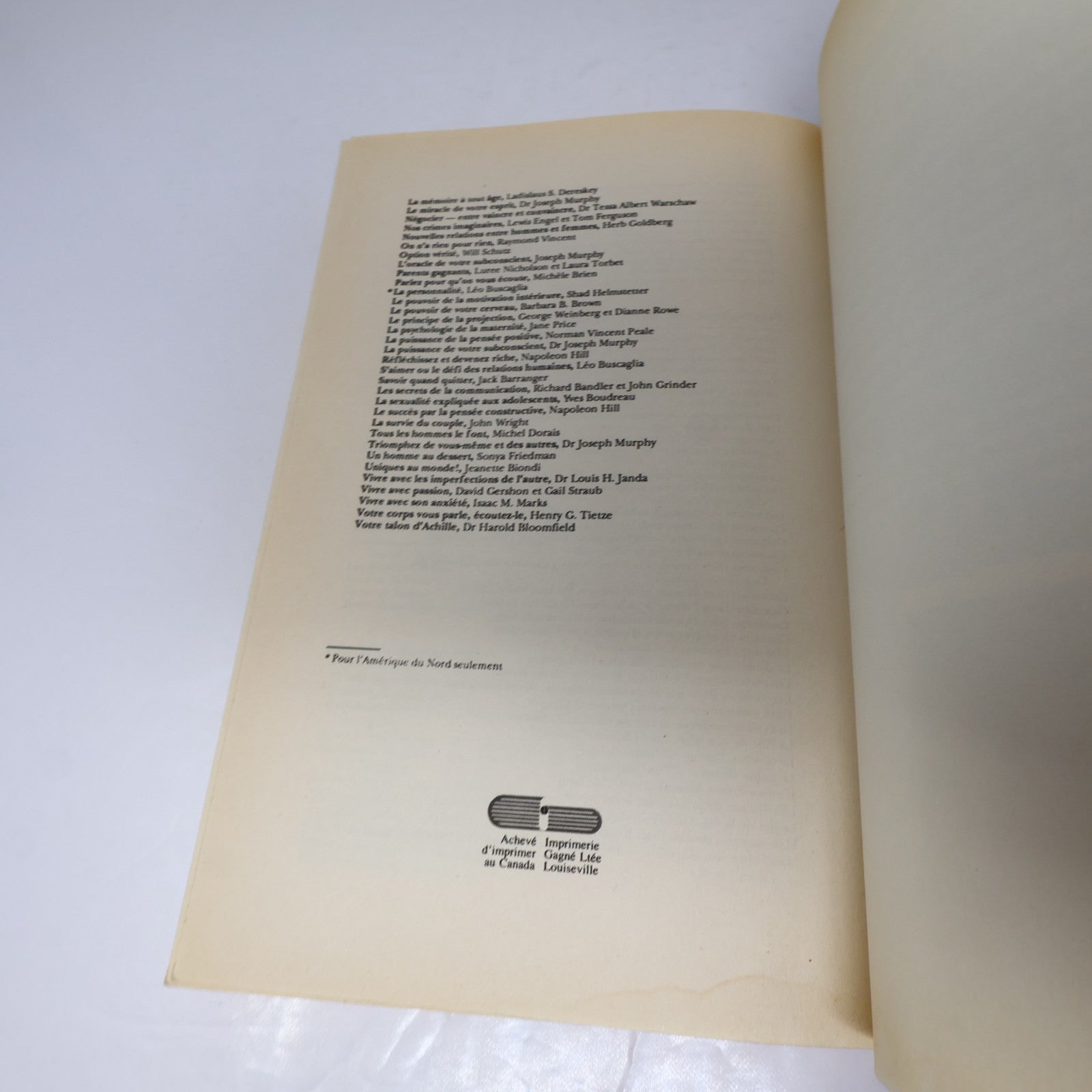 L'Oracle de Votre Subconscient I-Ching Joseph Murphy Le Jour 1984 PB Français