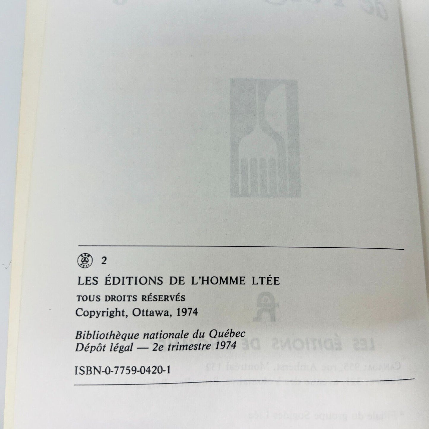 1974 La Cuisine de Pol Martin Livre de Recettes en Français Éditions de l'Homme