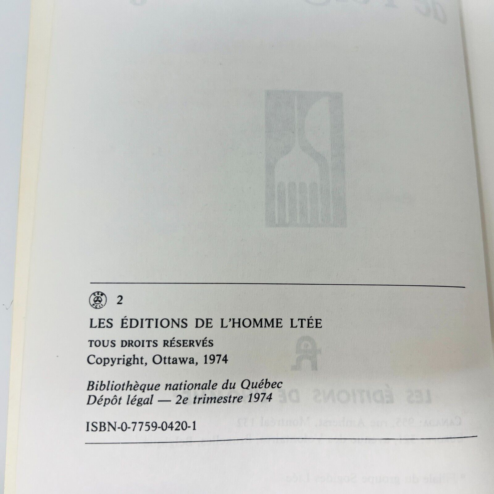 1974 La Cuisine de Pol Martin Livre de Recettes en Français Éditions de l'Homme
