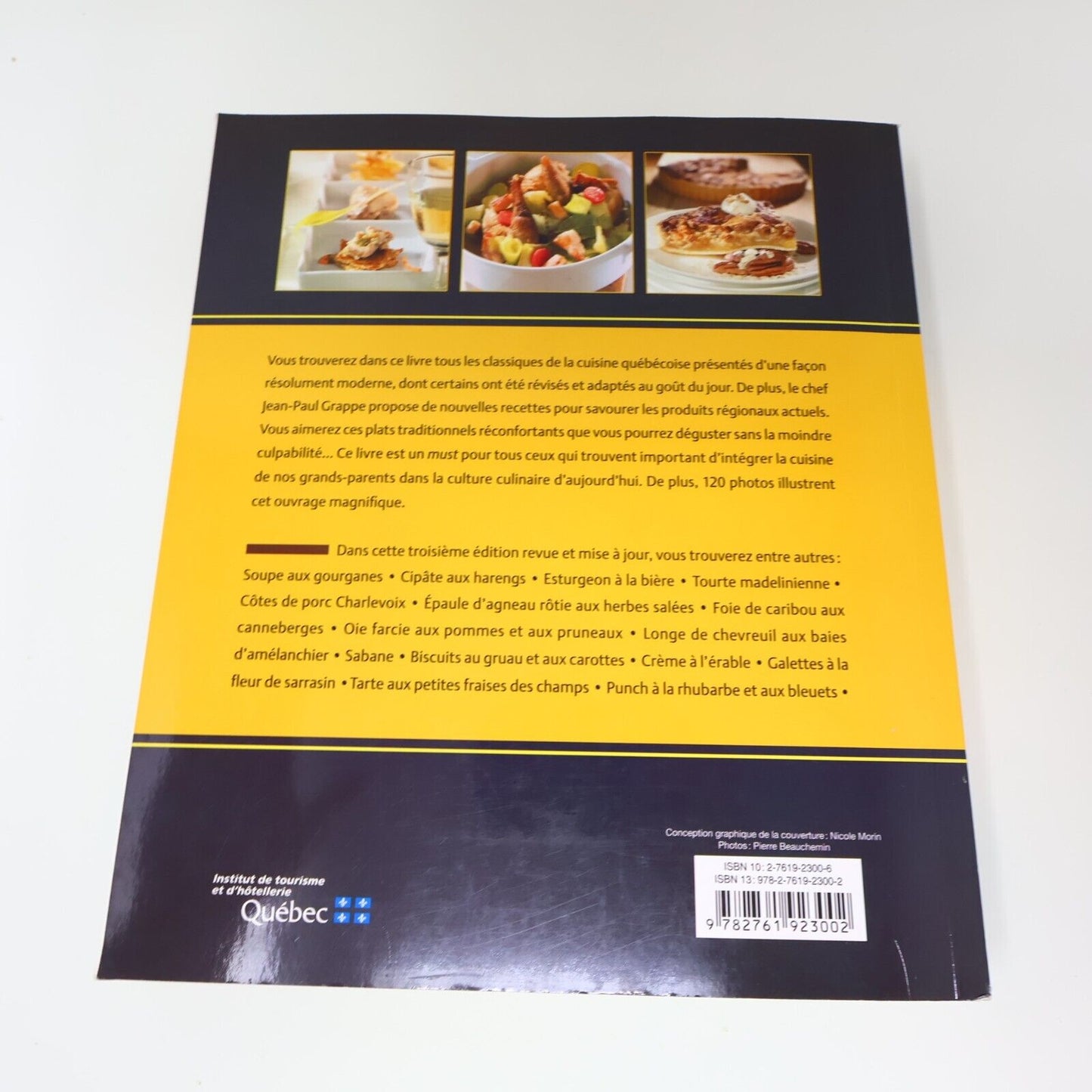 2006 La Cuisine Traditionnelle du Québec Jean-Paul Grappe Régions Recettes Livre