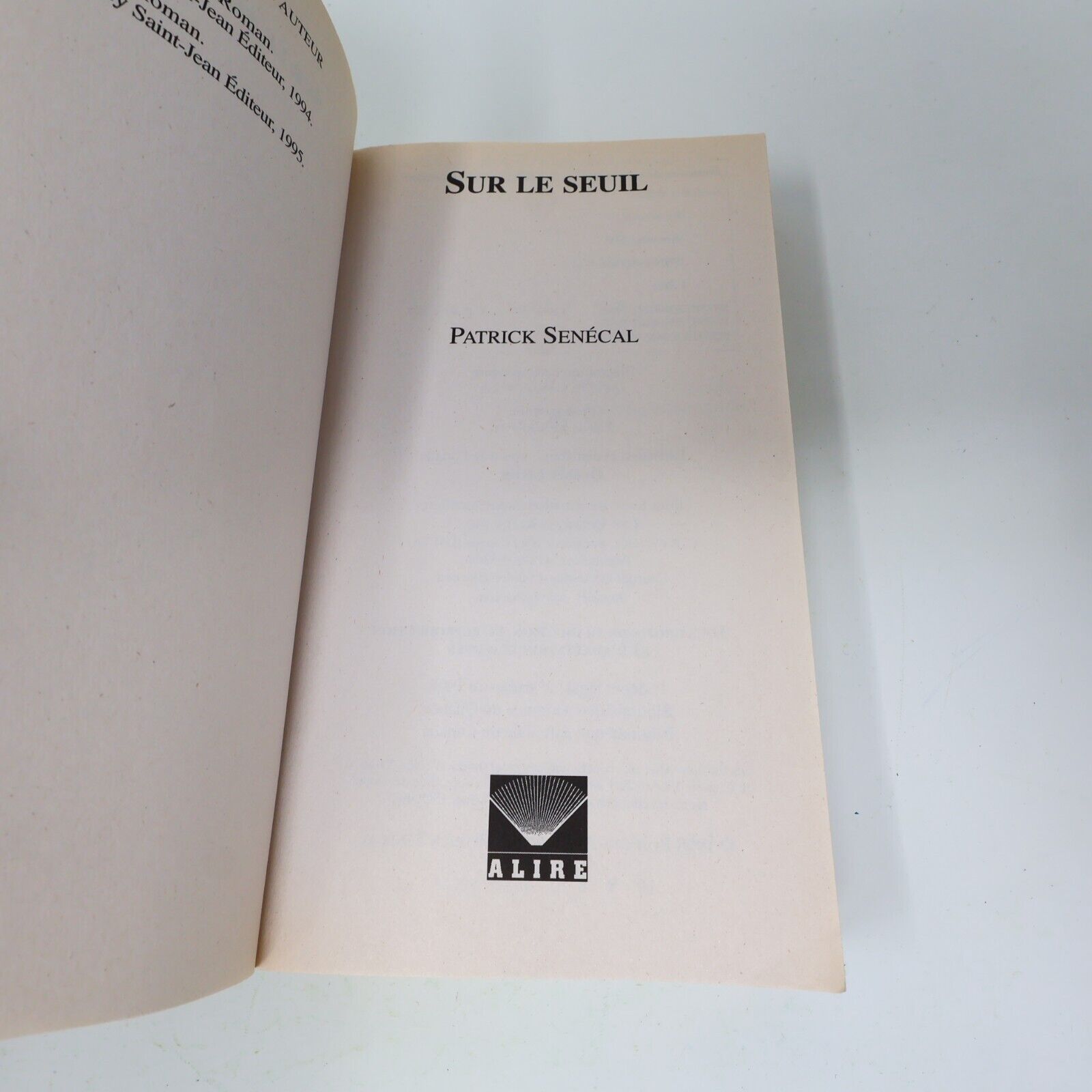 Patrick Senécal Thriller Horreur Lot 11 Livres Aliss Le Vide Oniria Français PB