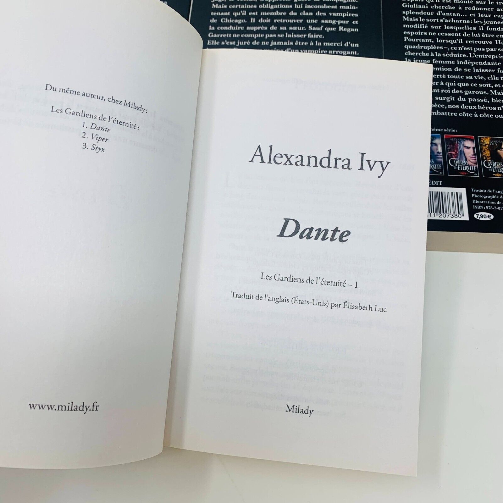 16x Les Gardiens de l'Éternité de Alexandra Ivy Milady Lot Livres Dante Français