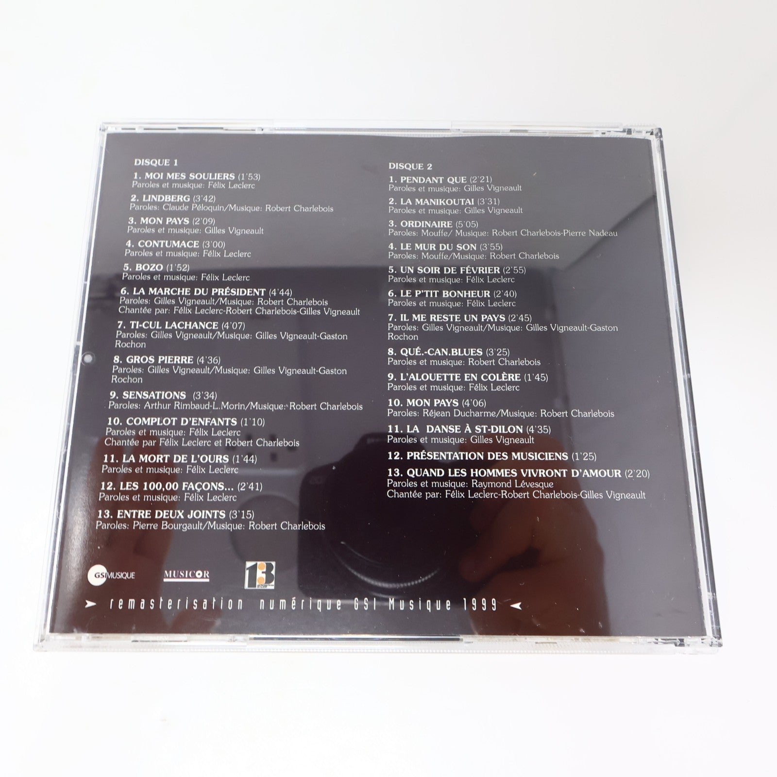 J'ai Vu Le Loup Le Renard Le Lion CD 25e 1974-1999 Leclerc/Vigneault/Charlebois