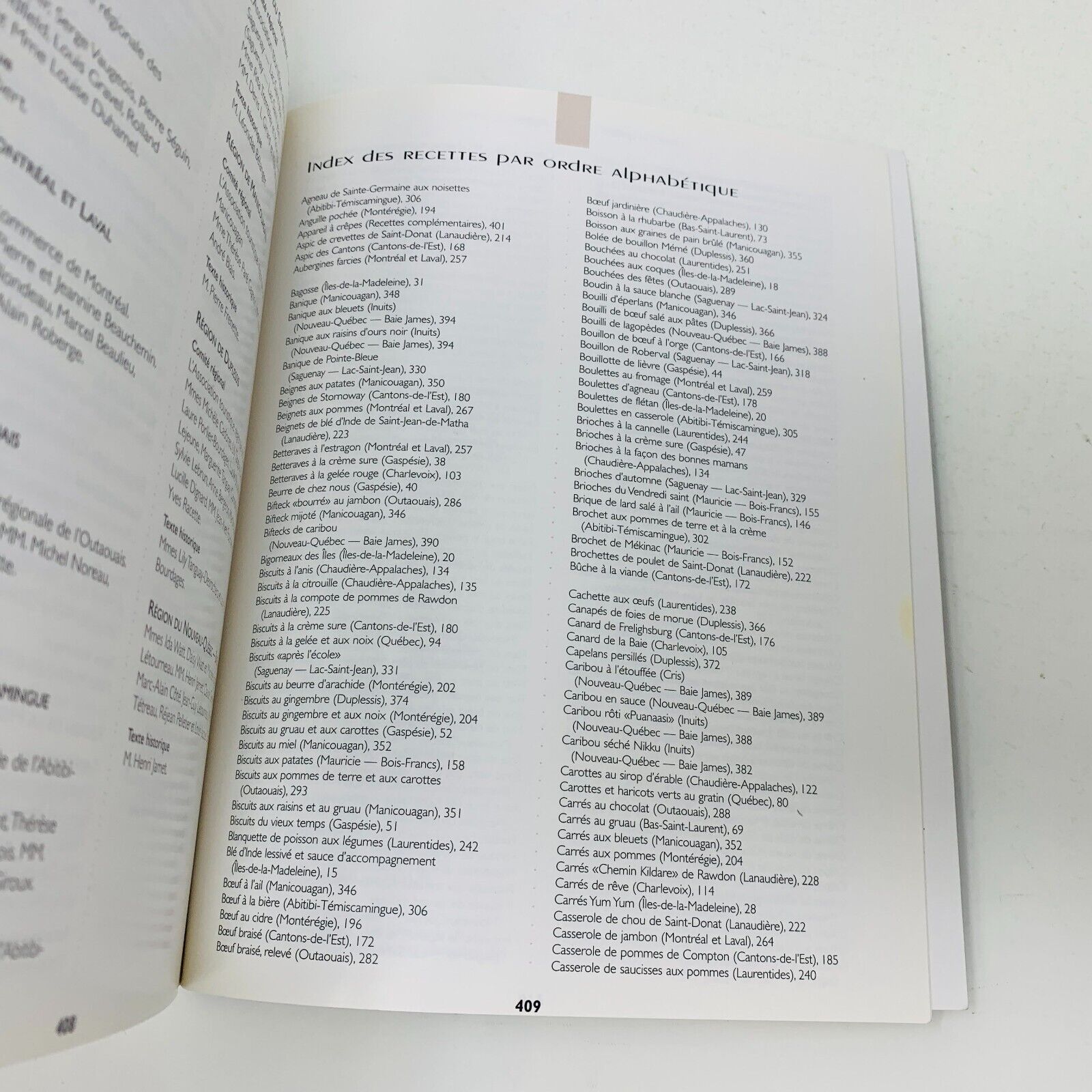1999 Cuisine Traditionnelle des Régions du Québec Livre Recettes ITHQ Français