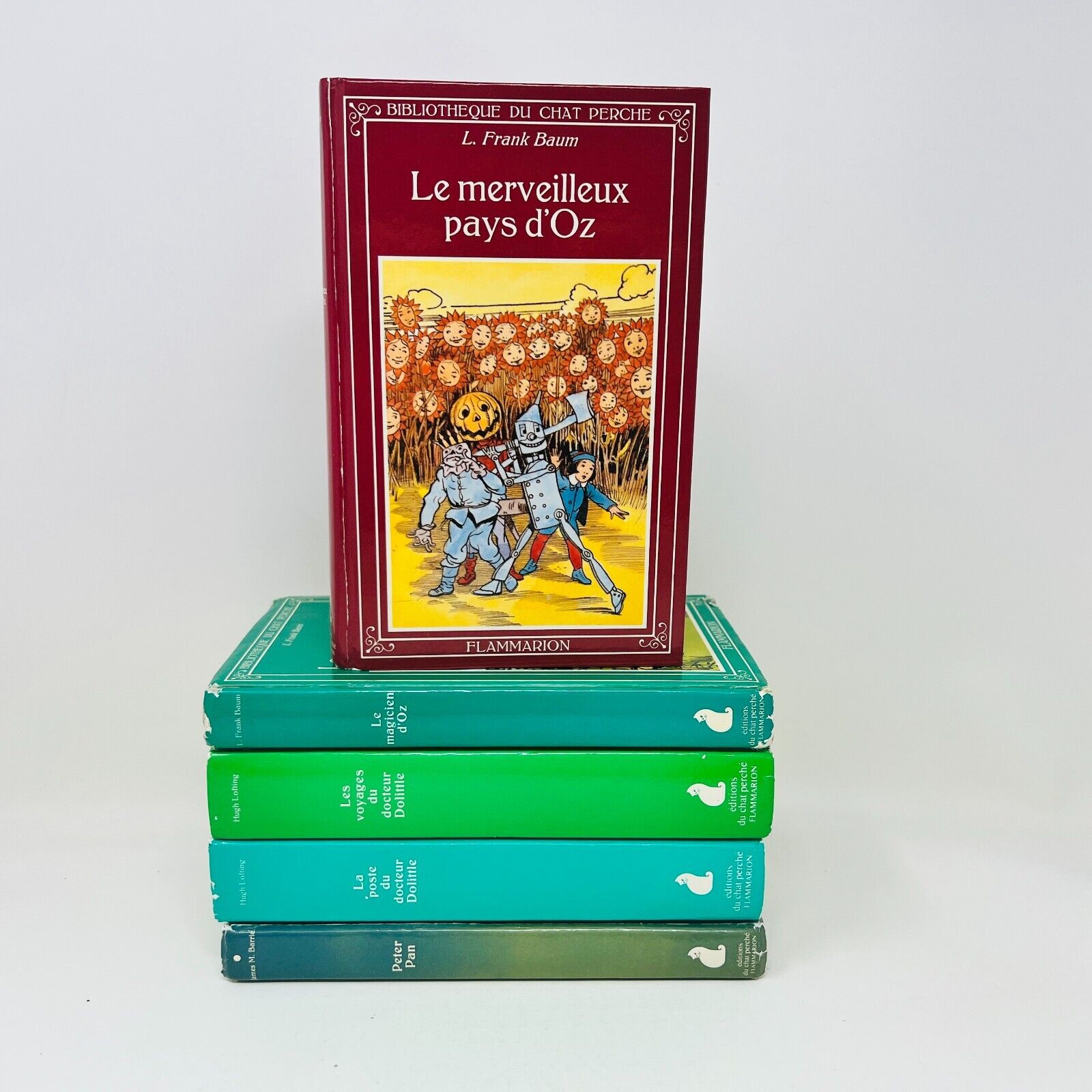 5x Bibliothèque du Chat Perché Oz Peter Pan Docteur Dolittle Lot Livres Français