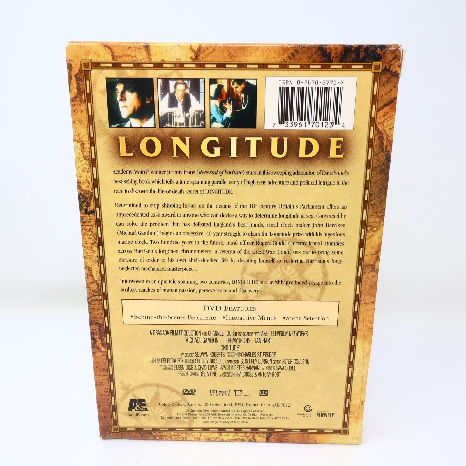 Longitude DVD NTSC A&E Adaptation Jeremy Irons/Michael Gambon/Ian Hart Tested