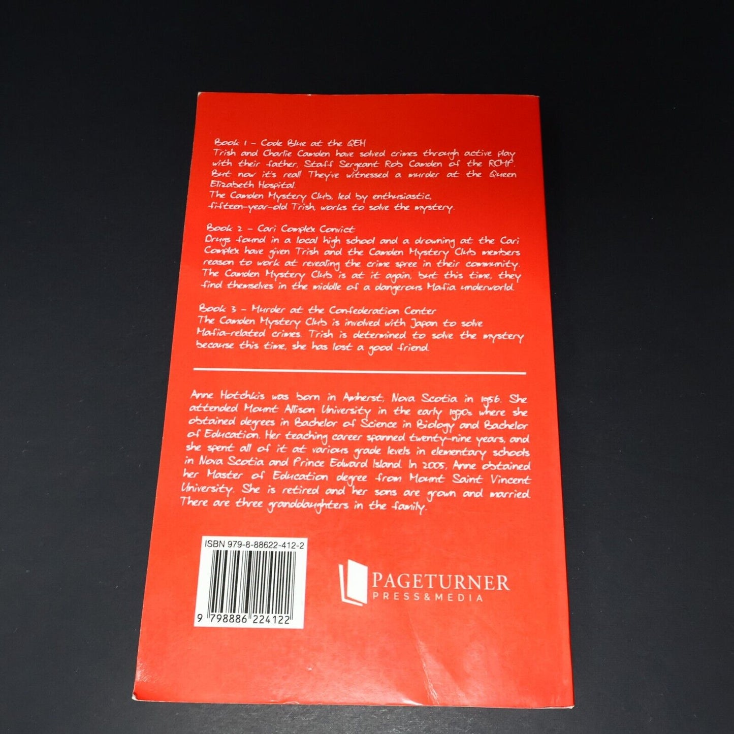 2022 Camden Mystery Club Trilogy Crime by Anne Hotchkis Signed Book PageTurner