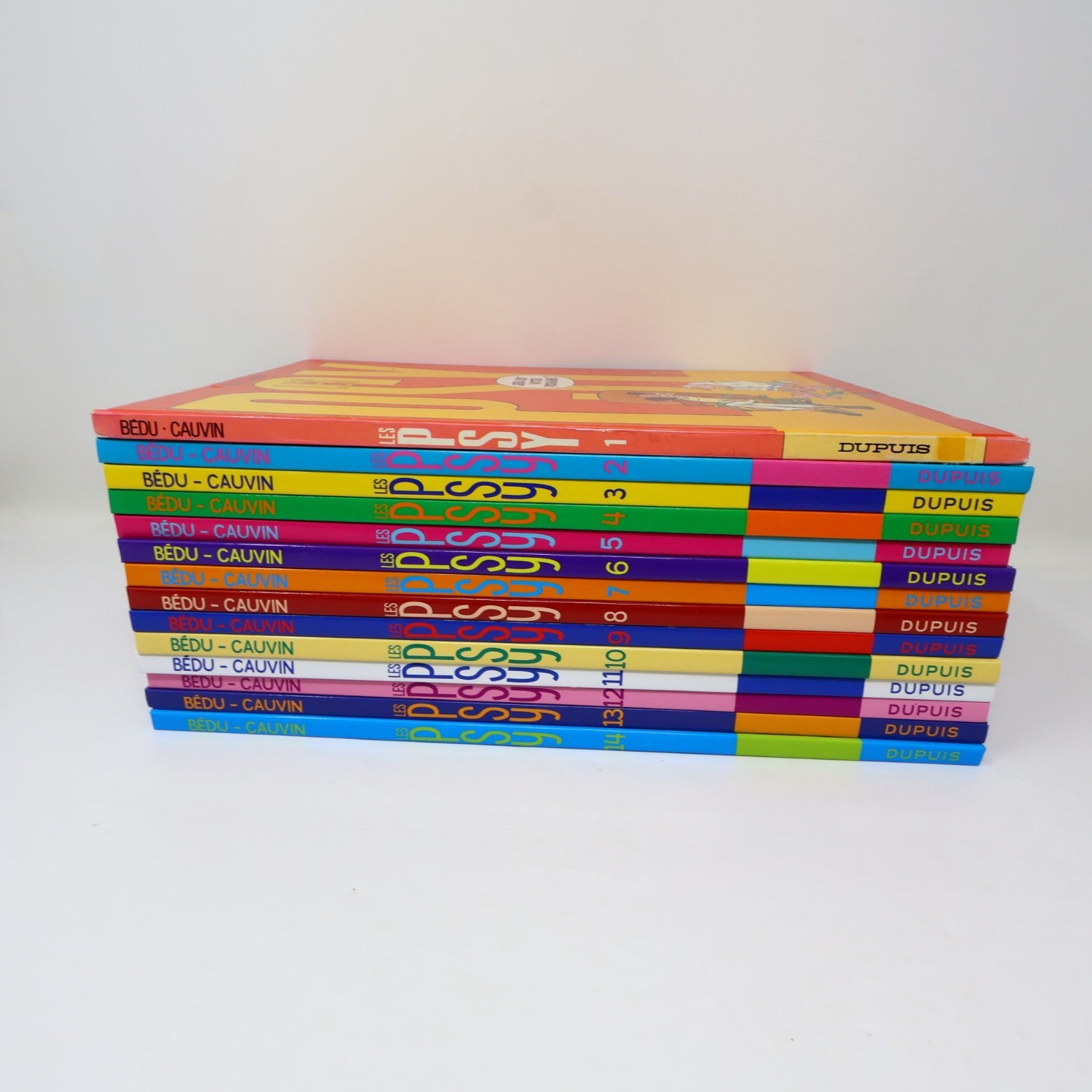 Les Psy #1-14 Lot 14 Bandes dessinées Bédu/Raoul Cauvin Dupuis Dites-Moi Tout!