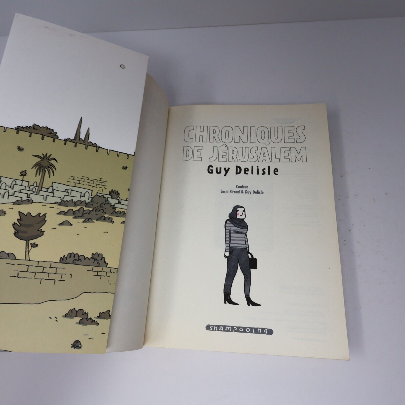 2011 Chroniques de Jérusalem de Guy Delisle Paperback PB Delcourt Bande Dessinée
