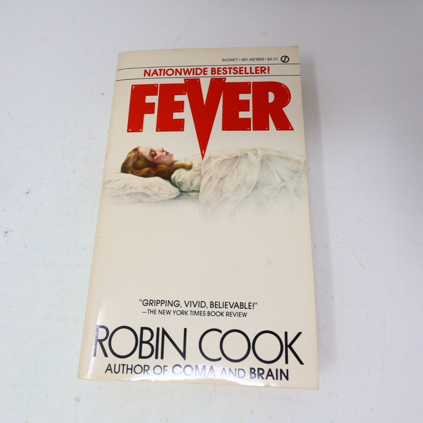 Robin Cook 2 Books Lot Brain/Fever Signet Paperback Horror Thriller Medical 80s