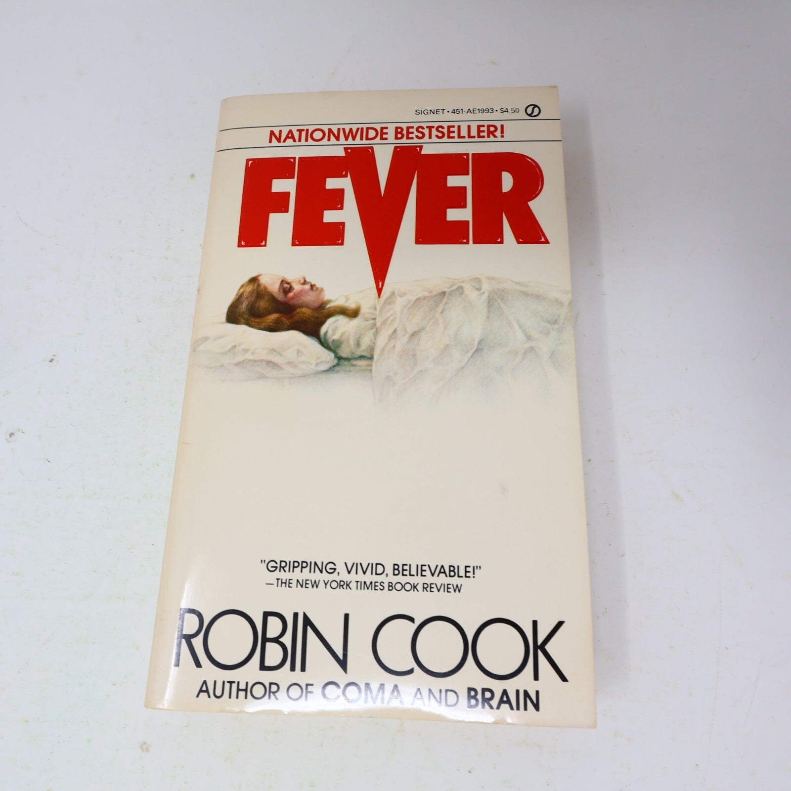 Robin Cook 2 Books Lot Brain/Fever Signet Paperback Horror Thriller Medical 80s