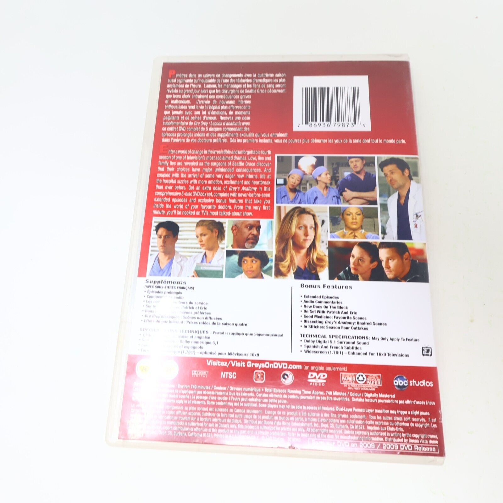 Dre Grey Leçons d'Anatomie/Grey's Anatomy Saisons #4-5-6 DVD Testés Lot Region 1