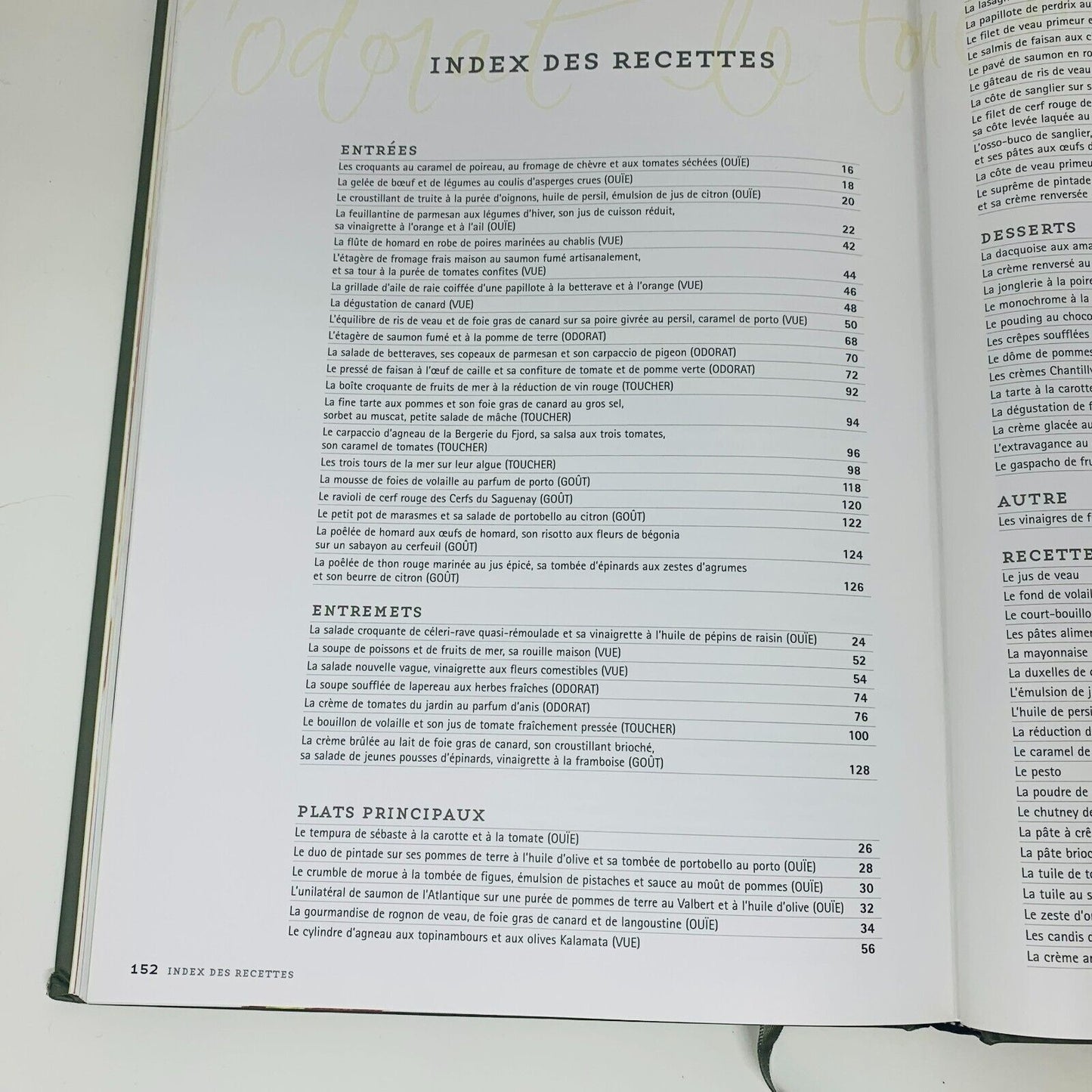 2004 Un Privilège à Votre Table Livre Cuisine Recettes Chef Diane Tremblay Signé