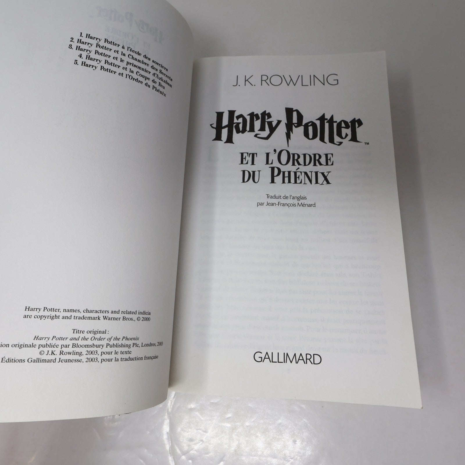 Harry Potter #1-7 Folio Junior Série Complète Lot 7 Livres J.K. Rowling PB 2000s